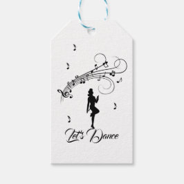 Högstegsdanefter till Music Anpassningsbar Presentetikett