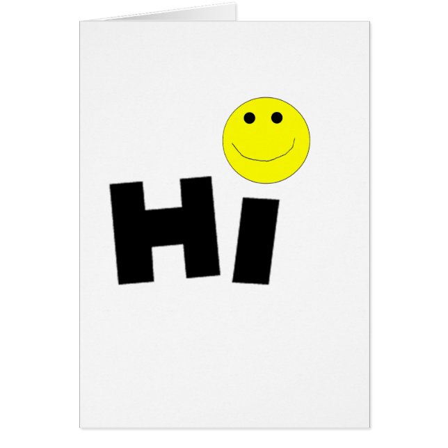 Högt ansikte) hälsningskort (Framsidan)