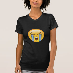 Högt gråta ansikte Emoji Tee Shirt