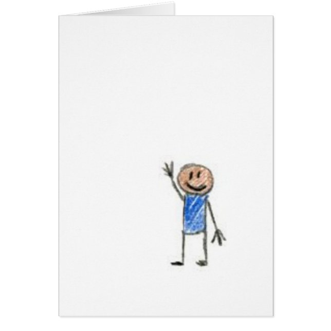 högt hälsningskort (Framsidan)