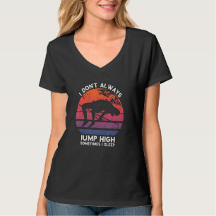 Högt jump Retro ibland sover jag hög jumphögtalare T Shirt