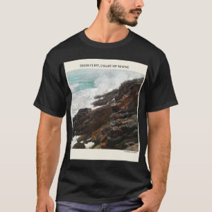 Högt klick Kusten i Maine av Winslow Homer Abstrac T Shirt