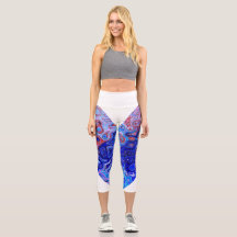 Högt midda kapris Leggings