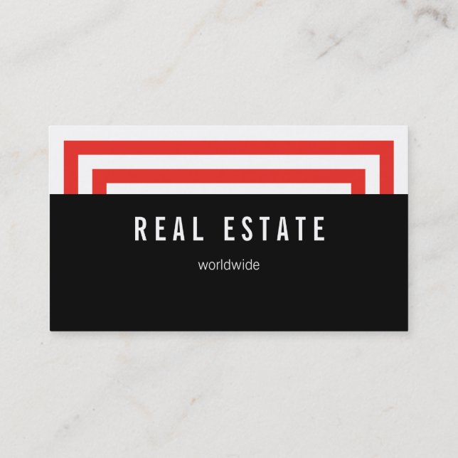 Högt och rött visitkort (Baksida)