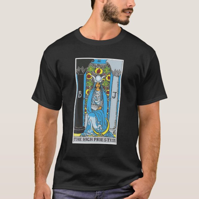 Högt pristessfärgkort, ockult Tro Divinatio T Shirt (Framsida)