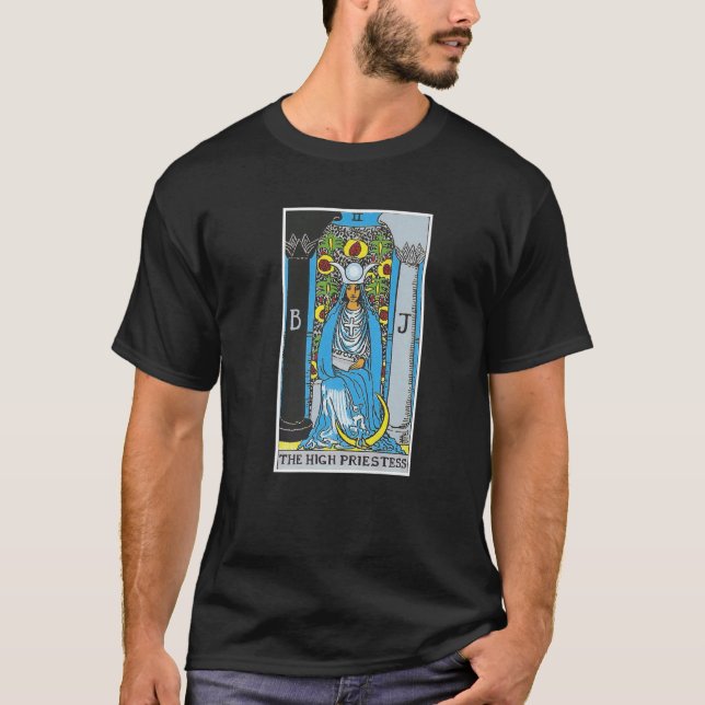Högt pristessfärgkort, ockult Tro Divinatio T Shirt (Framsida)