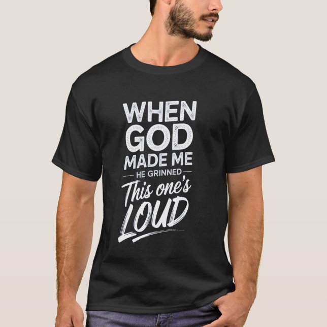 Högt Självförtroende Uttalande T Shirt (Framsida)
