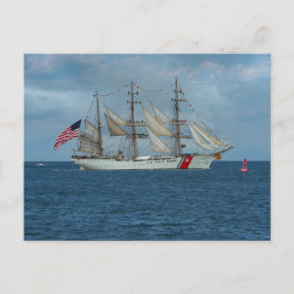 Högt skepp USCGC Eagle Vykort