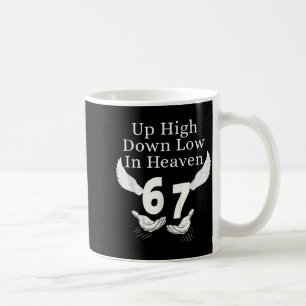 Högt Upp Lågt Ner I Himlen 67 Händer Meme 6 7 Roli Kaffemugg