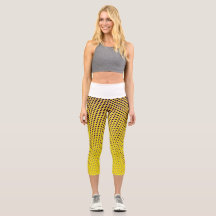Högt upptinade Capris Leggings
