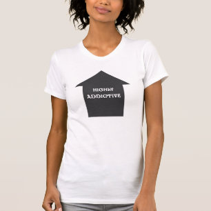 HÖGT VANEBILDANDE kvinna logotypT-tröja Tee Shirt