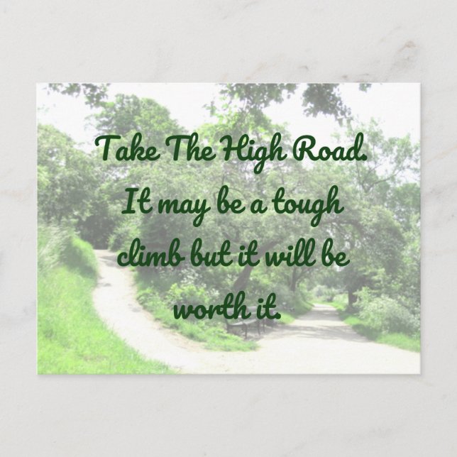 Högt vykort - Motivering (Framsida)