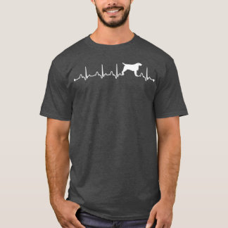 Högtaktslag EKG Proud Wirehabled Pointing Griffon  T Shirt