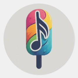 Högtalardesign för isbildens köldtyp runt klistermärke