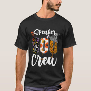 Högtalare Boo Crew Halloween Matchande Föreläsare T Shirt