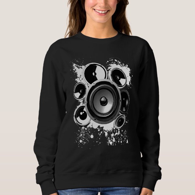 Högtalare Bygger Electronics Ljud Frequency Subwo T Shirt (Framsida)