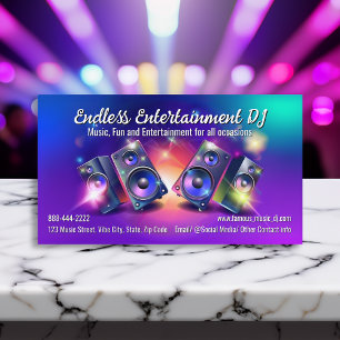 Högtalare Dj Fest Musik Deejay DJs Diskjockey Visitkort