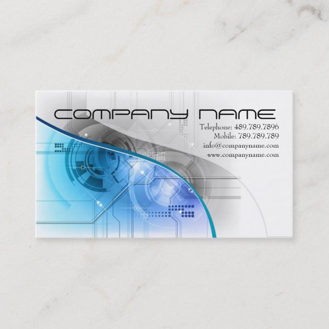 Högtalare- eller ljudinspelningmusik Teachnique Visitkort (Framsida)