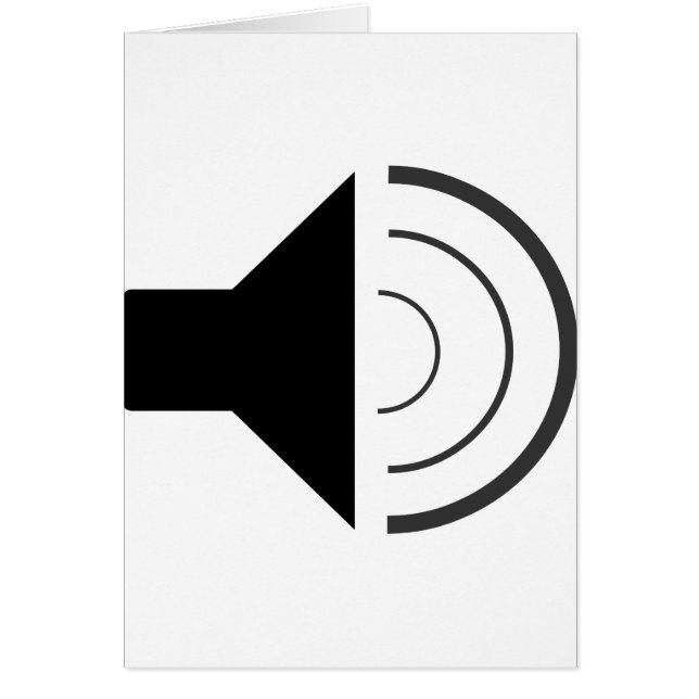 Högtalare för volymökning hälsningskort (Framsidan)