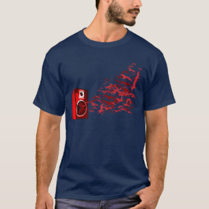 Högtalarefåglar - hög diskjockey för musikDJ T-shirt