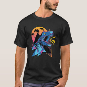 Högtalaren i Illutration Dinosaur-rymden gör Ljud T Shirt