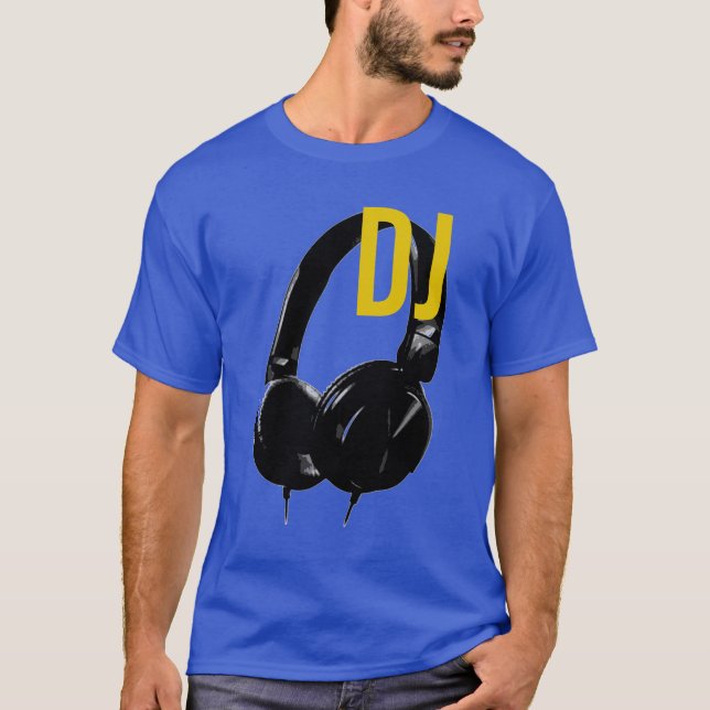 Högtalarfonsdisken DJ-jockey T Shirt (Framsida)