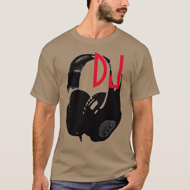 Högtalarfonsdisken DJ-jockey T Shirt (Framsida)