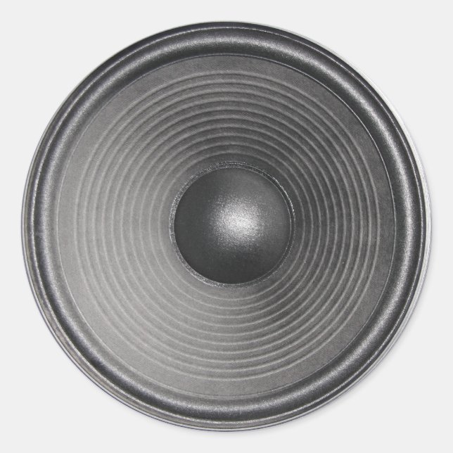 Högtalarstickers Runt Klistermärke (Framsida)