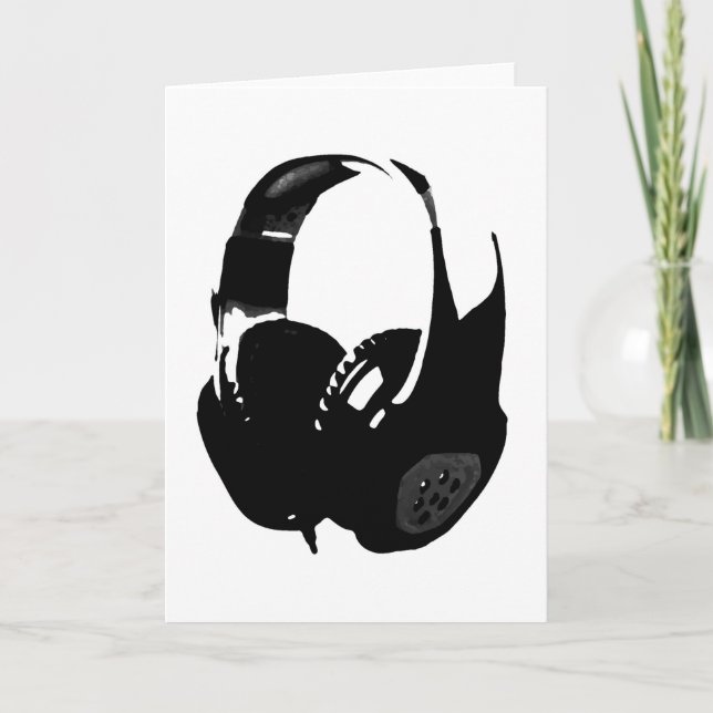 Högtalartelefon för popkonst kort (Framsida)