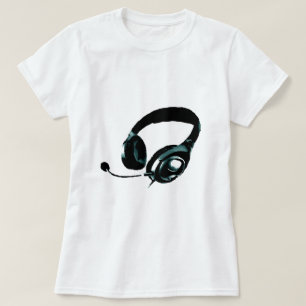 Högtalartelefon för popkonst tee shirt