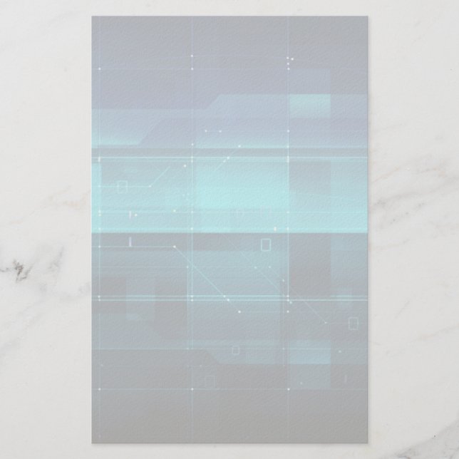 Högteknologisk digital bakgrund brevpapper (Framsida)