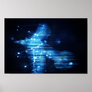 Högteknologisk man poster