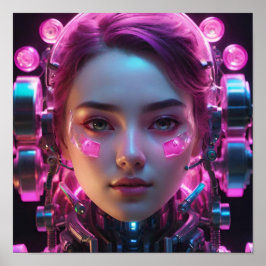 Högteknologisk mekanisk Kostym Poster