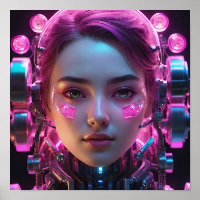 Högteknologisk mekanisk Kostym Poster (Framsidan)