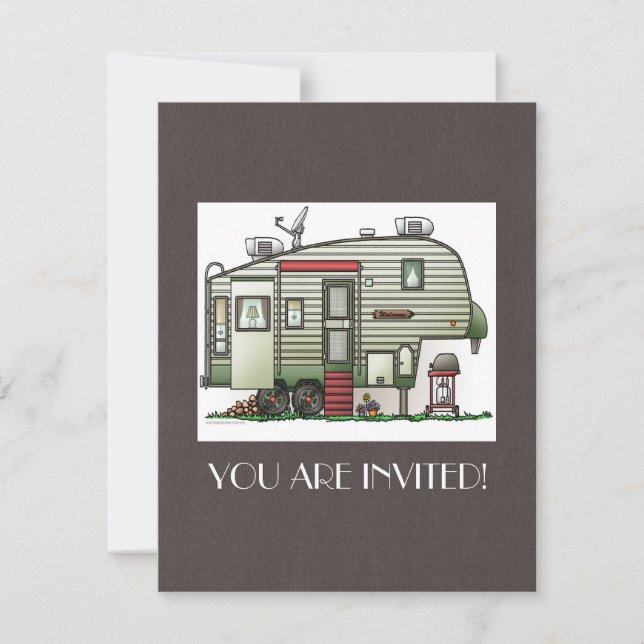 Högteknologiskt 5:e hjul inbjudningar (Framsida)