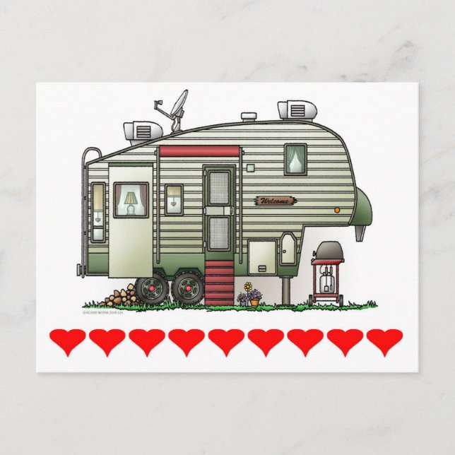 Högteknologiskt 5:e hjul vykort (Framsida)