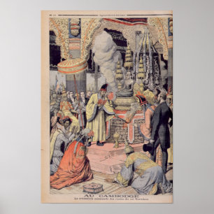 Högtidlig kremering av Kung Norodom I Poster