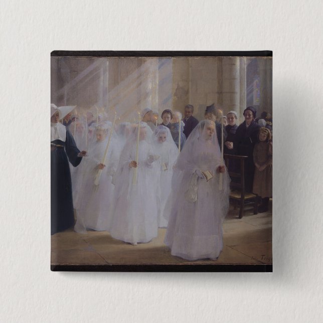 Högtidlig nattvardsgång knapp (Framsida)