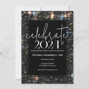 Högtidlighålla nyårsjubileum inbjudningar