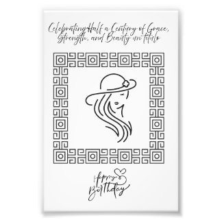 Högtidlighållande av 50 års Grace och skönhet Fototryck