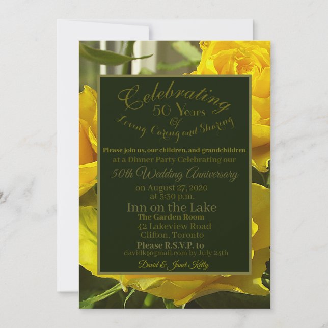 Högtidlighållande av 50-årsjubiléet i Bröllop (Framsida)