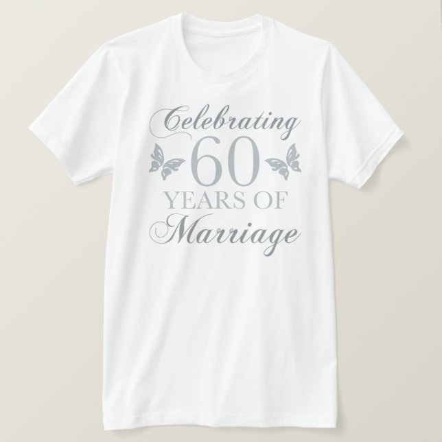 Högtidlighållande av 60-årsdagen t shirt (Design framsida)