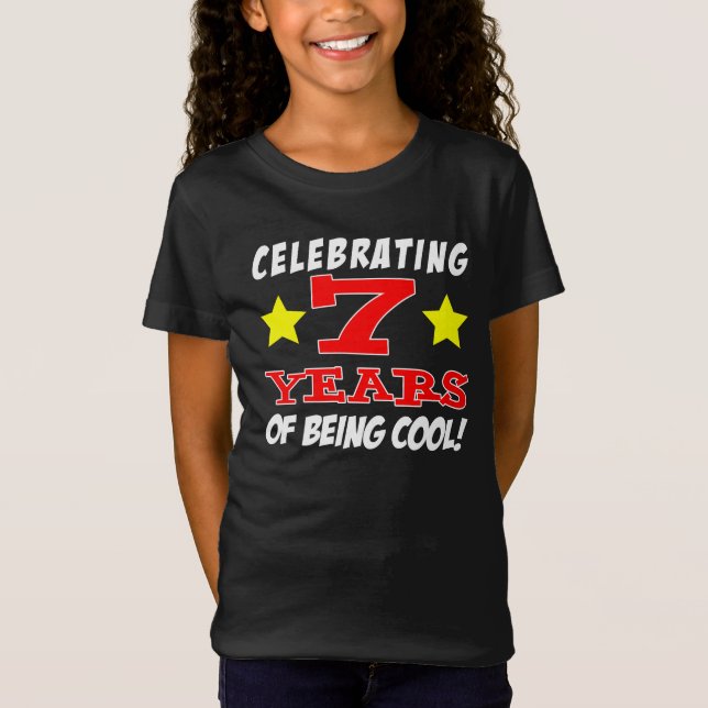 Högtidlighållande av 7 års Coola T Shirt (Framsida)