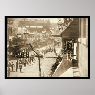 Högtidlighållande av en stretch av Railroad Deadwo Poster