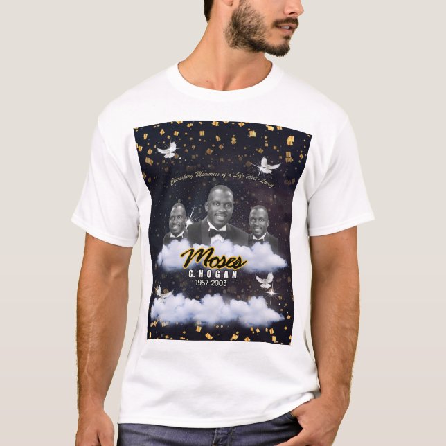 Högtidlighållande av minnen från en livskött T-shi T Shirt (Framsida)