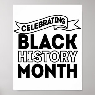 Högtidlighållande av svart historik Månad Poster