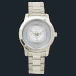 Högtidlighållande av tioårsdagen av Bröllop Armbandsur<br><div class="desc">Tionde Bröllop-årsdagen är en milstolpe i alla förbindelser som förtjänar att firas är en milstolpe i alla förbindelser som förtjänar att firas i stil, och det kan du göra med silver (eller tenn)-tonkonstruktionen som innehåller ord "tioårsdagen Bröllop" i rundan och i rymden i mitten för att du ska kunna anpassa...</div>