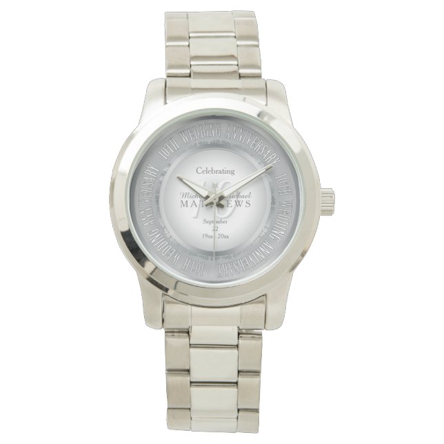 Högtidlighållande av tioårsdagen av Bröllop Armbandsur (Framsida)