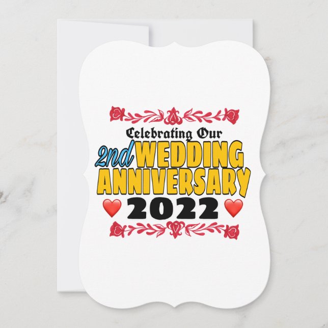 Högtidlighållande av vår andra Bröllop-årsdag 2022 (Framsida)