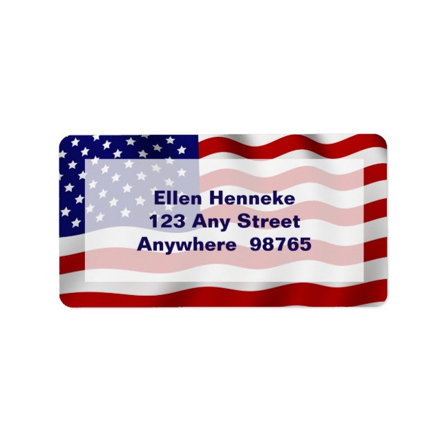 Högtidlighåller VE-dagen Adressetikett (Framsidan)